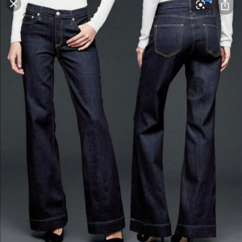 Gap Low Stretch Authentic Flare Jeans 27 S
